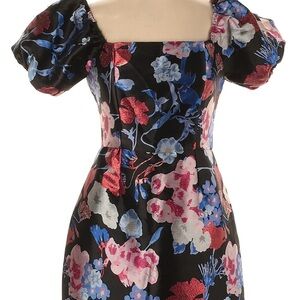Lulu's Black Floral Dress